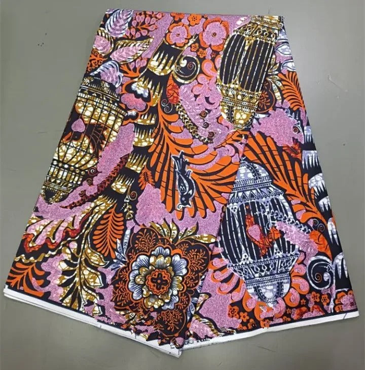 Ankara Fabric 6 Yards African Fabric for Party Dress
