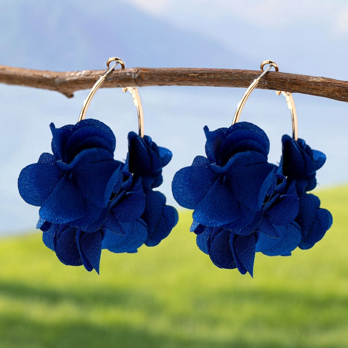A Pair of Women's Fashionable Hoop Earrings