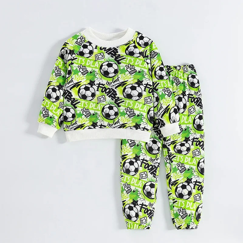 Two-Piece Set Long Sleeve Outfit for Baby Boys