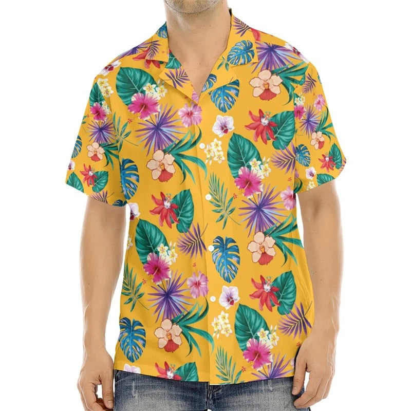 Men's shirt pattern shirt printed shirt