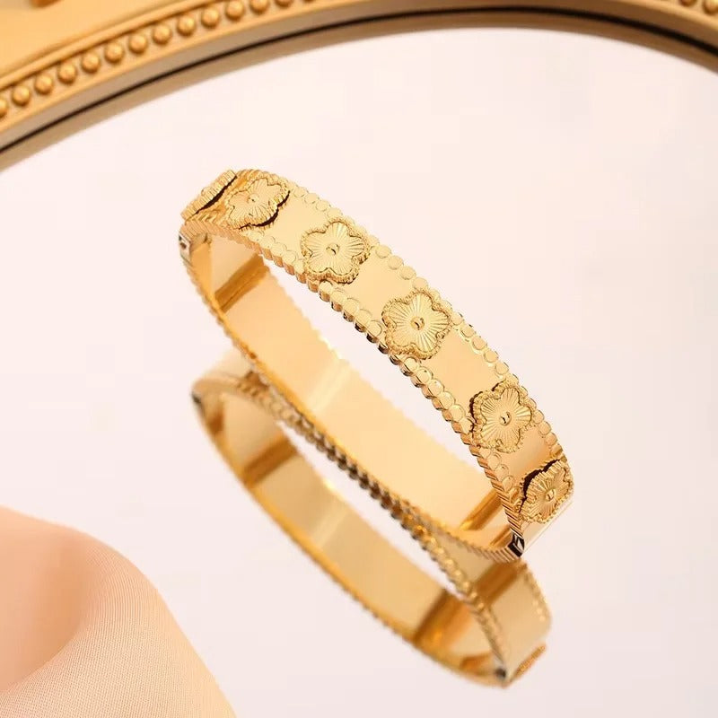 Flower Bracelet Bangle Elegant