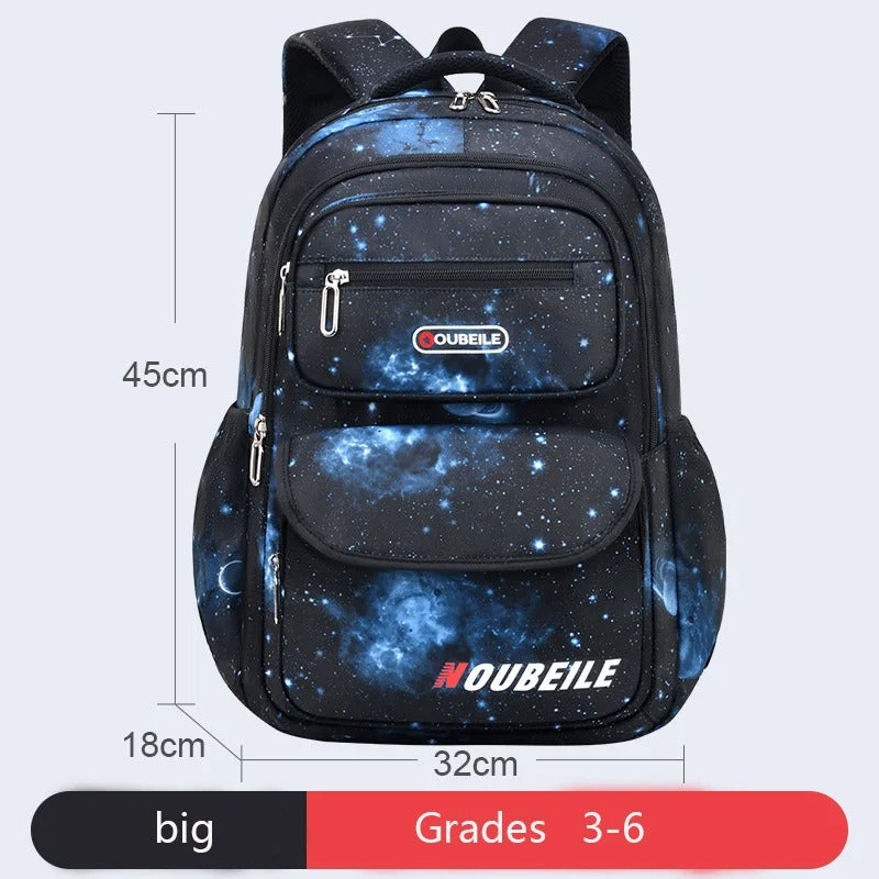 Sky Print Boy Girl Children's Shoulder Bag Waterproof School Bag