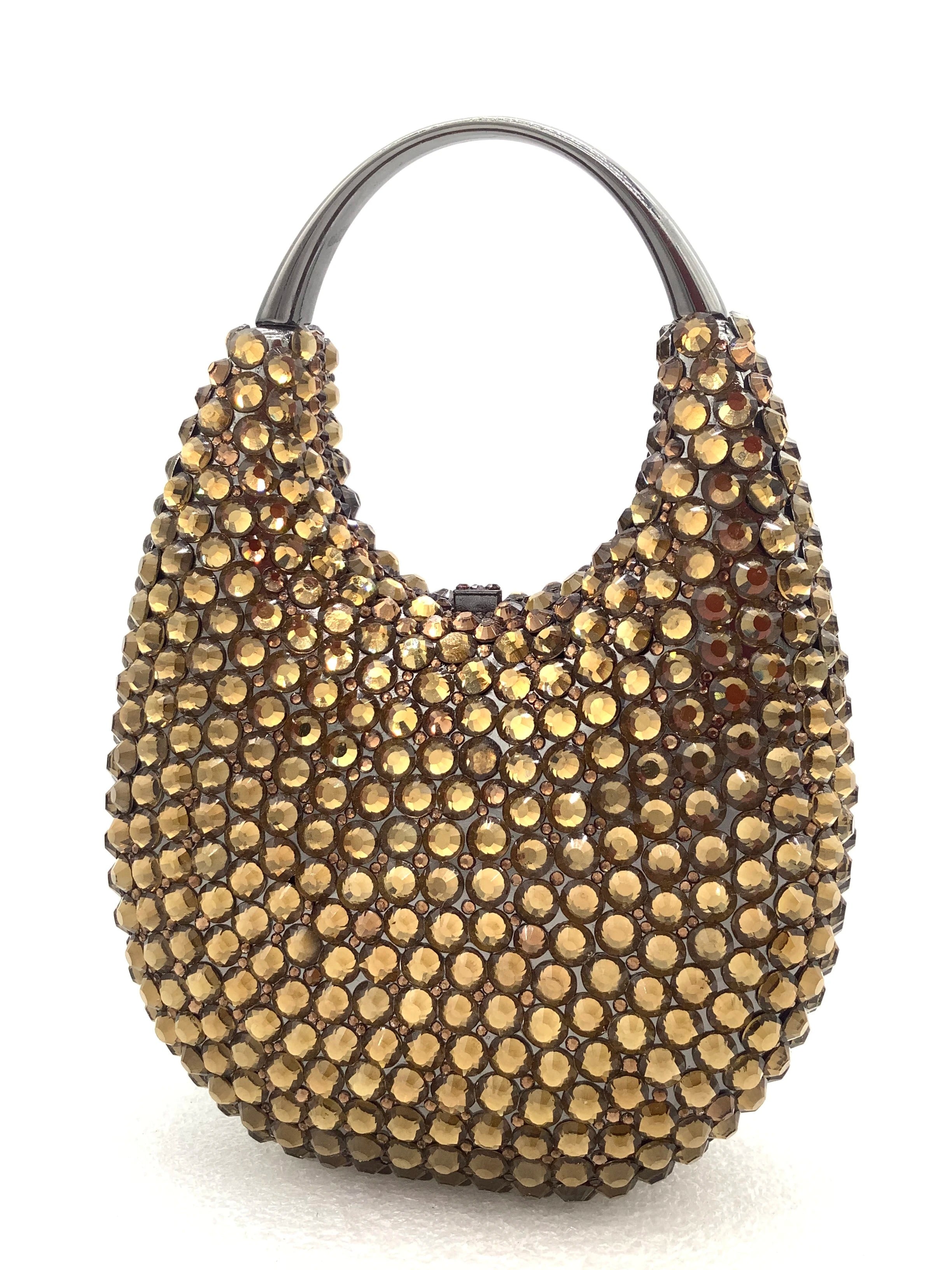 Lady Crystal Clutches Diamonds Chain Evening Bag