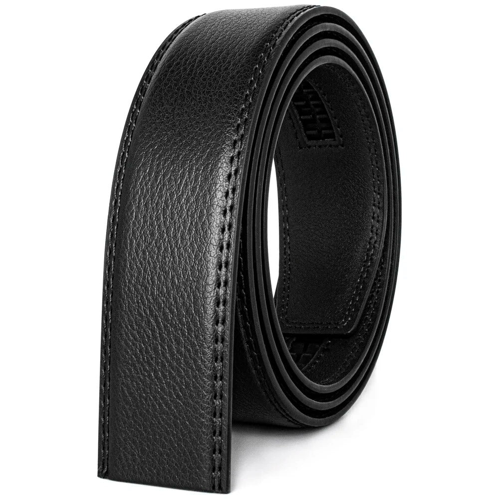 Leather Belts Without Buckle for Men Women High Quality Male Jeans Belt