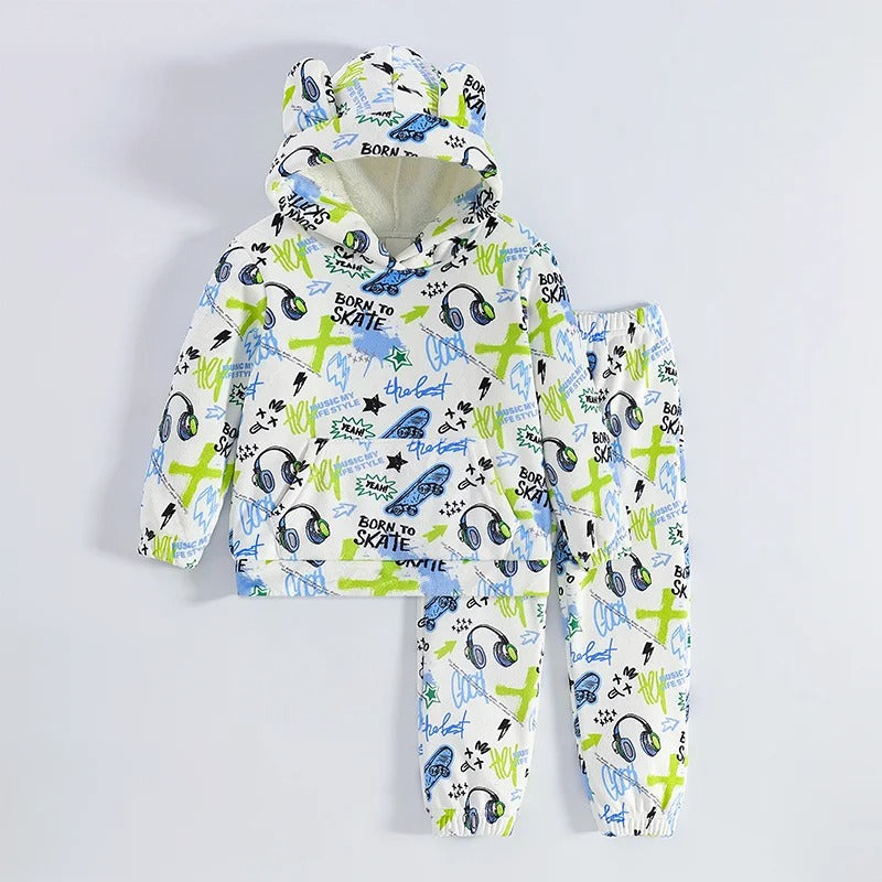 Two-Piece Set Long Sleeve Outfit for Baby Boys