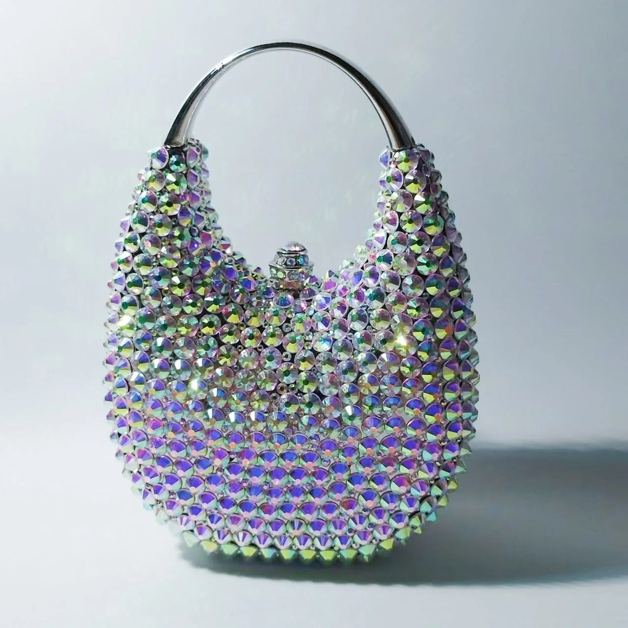 Lady Crystal Clutches Diamonds Chain Evening Bag
