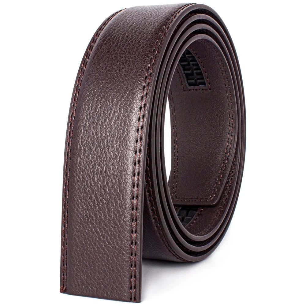 Leather Belts Without Buckle for Men Women High Quality Male Jeans Belt