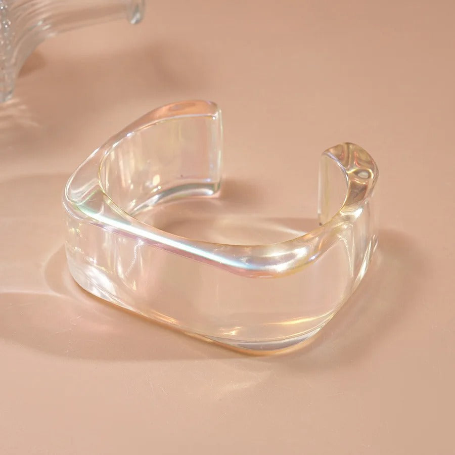 Irregular Large Wide Cuff Bracelet