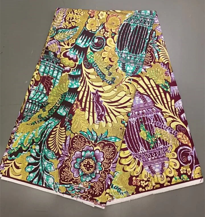 Ankara Fabric 6 Yards African Fabric for Party Dress
