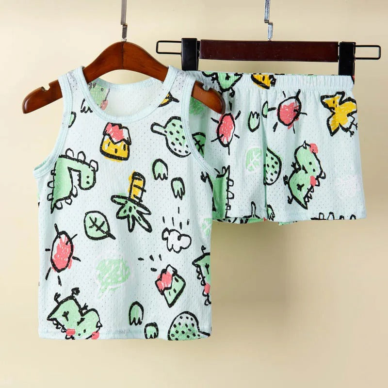 Cartoon Children's Dinosaur Pajamas Sleepwear Kids.