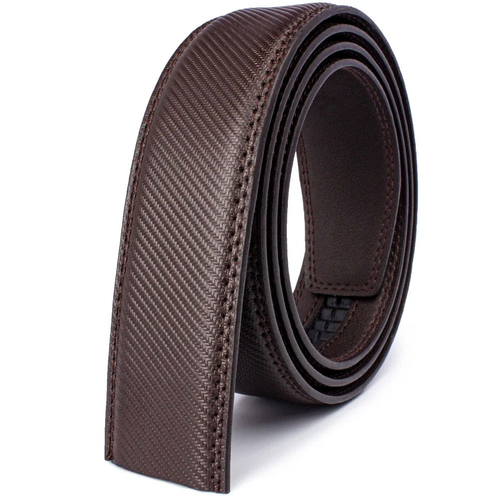 Leather Belts Without Buckle for Men Women High Quality Male Jeans Belt
