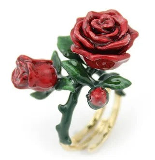 butterfly pattern women's ring.