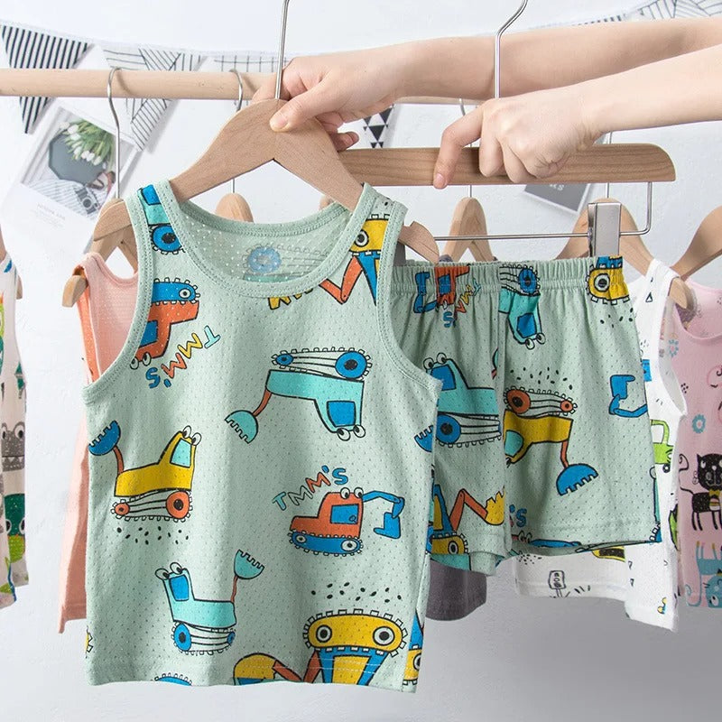 Cartoon Children's Dinosaur Pajamas Sleepwear Kids.