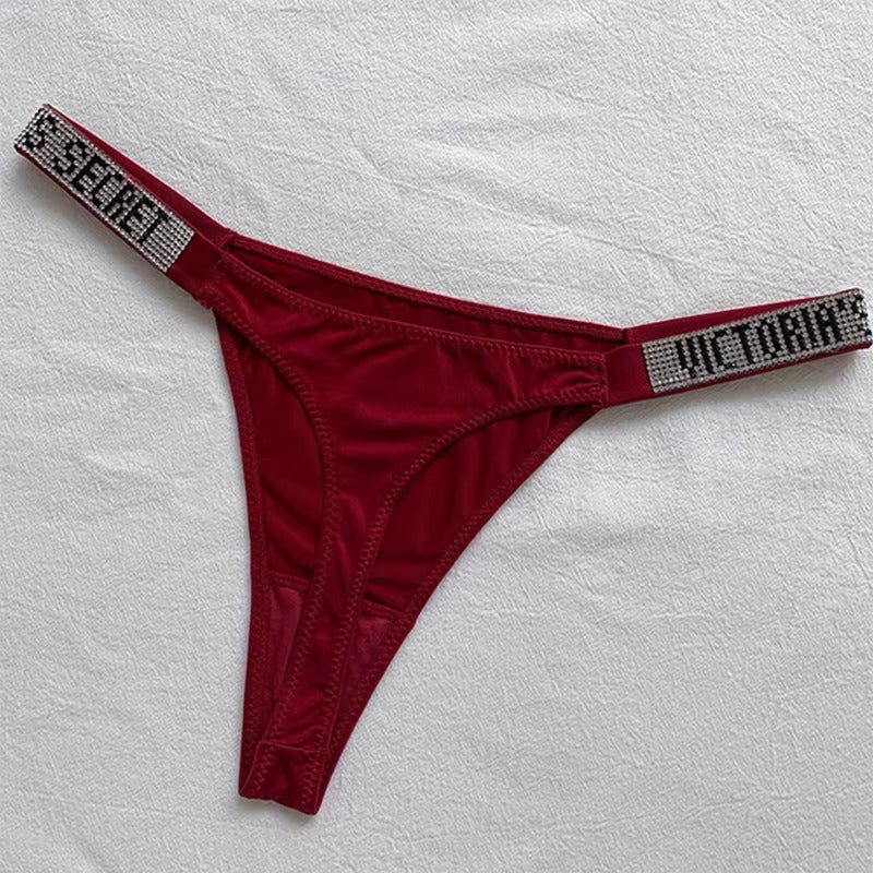 Rhinestone Love Secret Thongs
