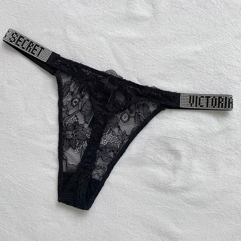 Rhinestone Love Secret Thongs