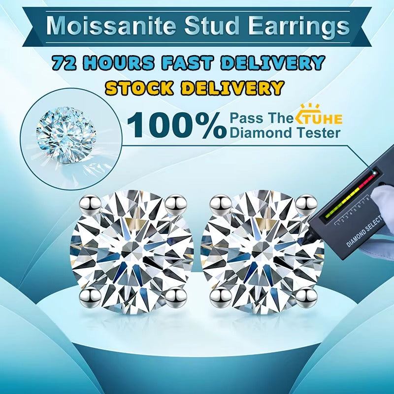 Rhinestone Ear Studs Earrings