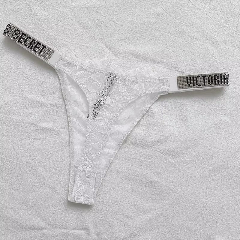Rhinestone Love Secret Thongs